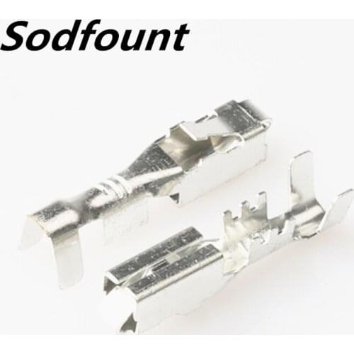 100pcs H62 brass tinned 2.8mm automotive terminal Automotive connector female terminal DJ623-E2.8B