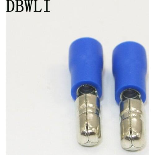 Wholesale1000 Blue Male Insulated Bullet Connector Terminals- Crimp electrical cable wire