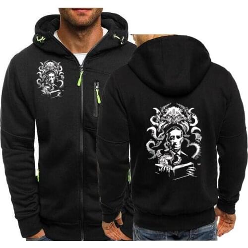 2021 Cthulhu Luau Record Mens Zipper Hoodies Sports Design Spring Autumn Long-Sleeved Cardigan Hooded Mens Hoodie Jacket LV-66