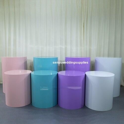 5pcs)65cm tallround pillar column plinth pedestal cylinder display cake stand for home wedding decoration party supply senyu2044