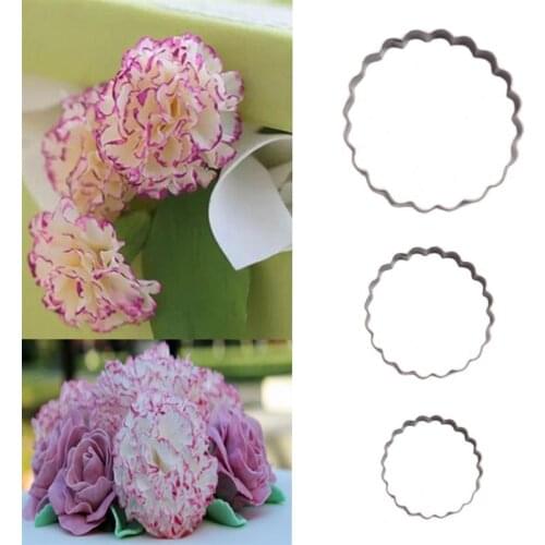 Free Shipping Kitchen DIY Creative The New Stainless Steel Carnation Petals Cut Mold Fondant Modeling Mold Cookie A841