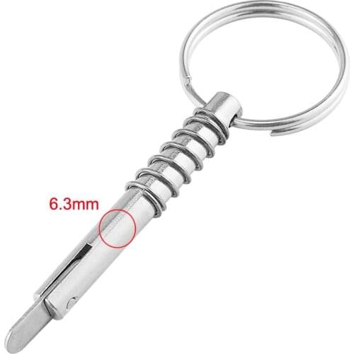 Marine Grade Quick Release Pin 316 Stainless Steel for Boat Bimini Top Deck, Hinge Marine Hardware, 6.3x51mm, Strong