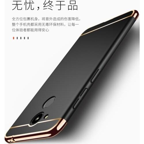 For Huawei Honor 6C Pro Case For Huawei Honor 7C Pro Mate 10 Lite 20 Pro Back Cover 3 in 1 Gold plated Protective Shell Fundas