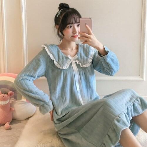 KISBINI Women's Nightgowns With Sleeves