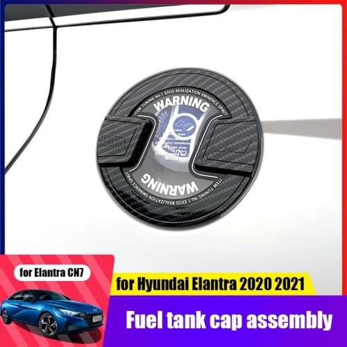 For Hyundai Elantra CN7 2021 internal and external fuel tank cap assembly Korean version modified ABS exterior Avante