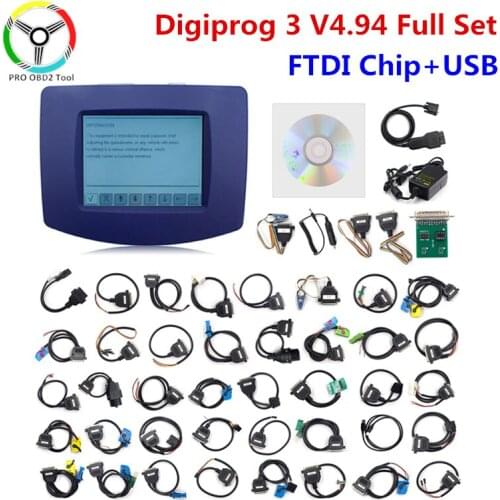 Digiprog3 Full set FTDI Digiprog 3 V4.94 Odo programmer DigiprogIII odo Correct Tool for Many Cars Digiprog 3 2020