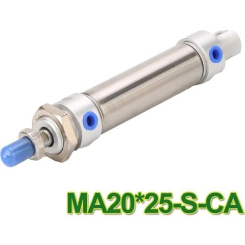 MA20*25-S-CA Pneumatics MA Series Stainless Steel Mini pneumatic Cylinder MAC / MTA /MAD /MAJ MA 20*25 MA20-25 ma 20-25 ma 20x25