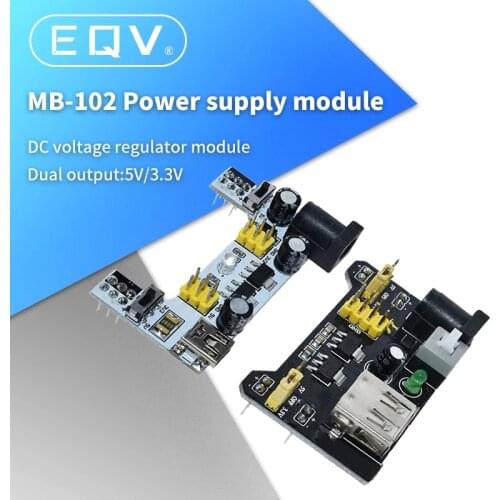 MB102 Breadboard Power Supply Module white Breadboard Dedicated Power Module 3.3V 5V MB-102 Solderless Bread Board for arduino