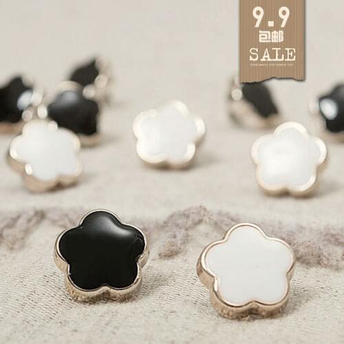 Fashion flower resin button shirt brand Chiffon cardigan pearl button decorative buttons