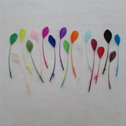 Natural Beautiful Goose Feather DIY Goose Down Fluffy Plume all for wedding decor 100 root sell 15-20cm 6-8 inch accessories