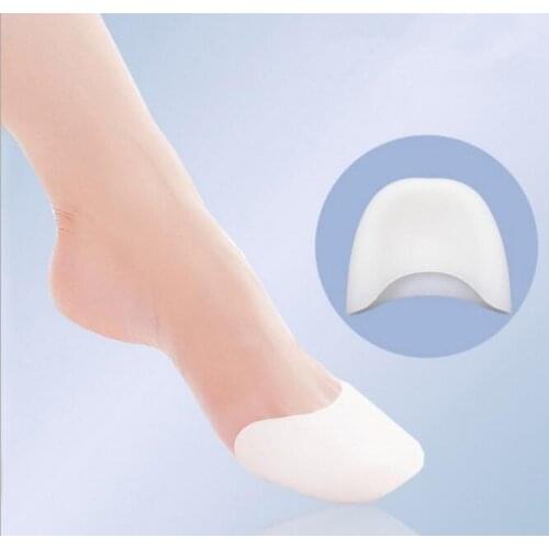 Relieve toe pain wearproof silicone toe pad cover for high heel forefoot mat as ballet shoes foot protector matfeet care tool