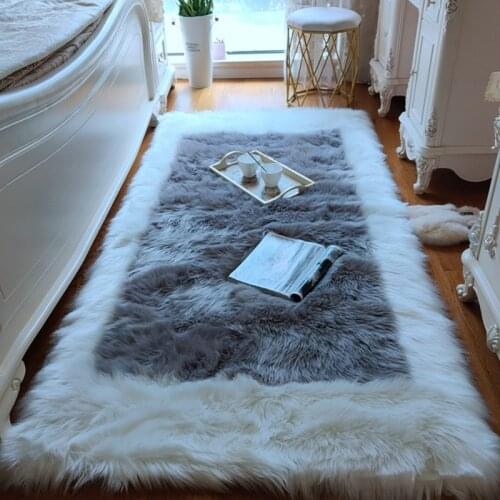 Bedroom Blanket Simple Fashion Bay Window Bedside Long Hairy Rug Living Room Thickening New Imitation Wool Coffee Table Carpet