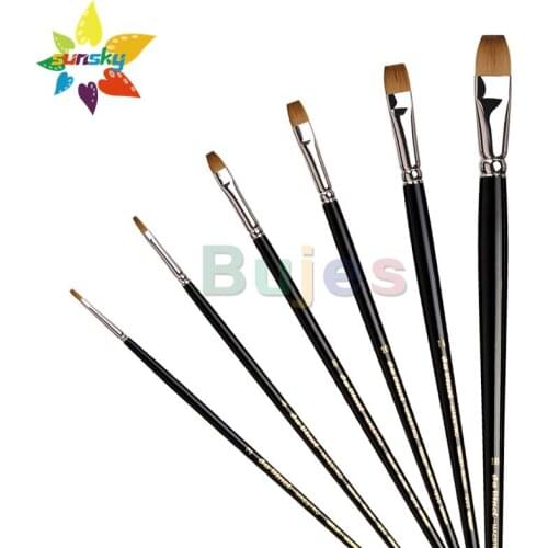 Original Germany da vinci MAESTRO 1800 Handmade Collinski red mink Round head Oil painting brush Acrylic painting brush