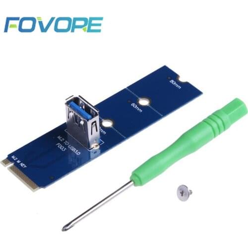 NGFF M.2 to USB 3.0 Transfer Card M2 to USB3.0 Adapter for PCI-E Riser Card For Bitcoin Litecoin ETH Miner Mining