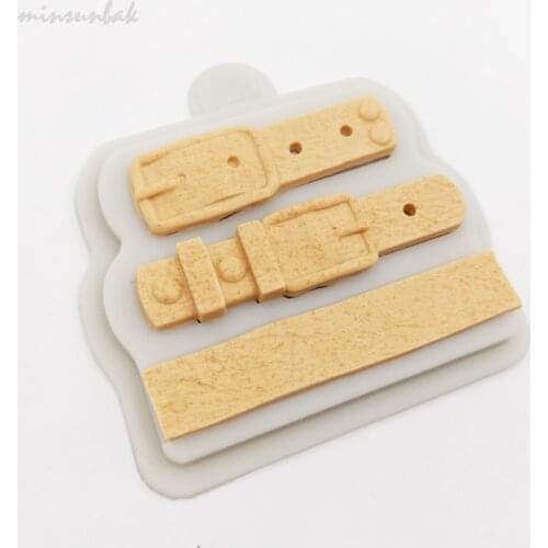 Minsunbak Belt Shape Cake Tool Straps Cake Decoration Silicone Mold