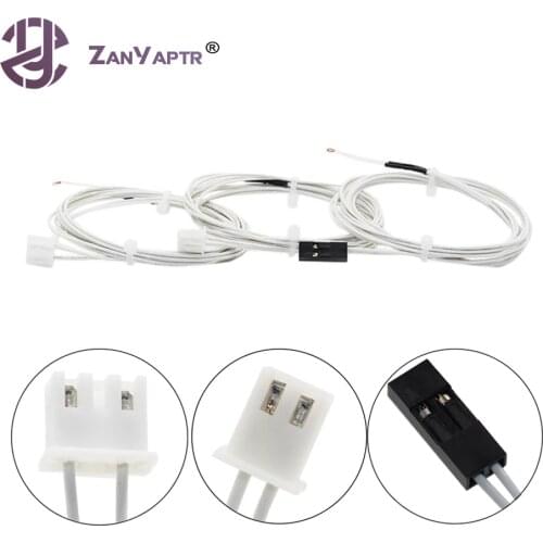 5pcs 100K ohm NTC 3950 Thermistors with cable terminal or DuPont Head for 3D Printer Reprap Mend