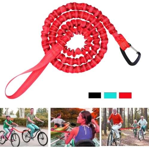 Outdoor Children Bicycle Elastic Traction Rope MTB Easy Installation Removal Reflective Stretch Pull Strap Bicycle Traction Belt