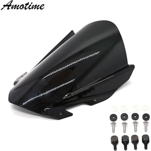 RC125 RC200 RC390 Motorcycle Double Bubble Windscreen Windshield For RC 390 200 125 2014 2015 2016 2017 2018 2019 2020 Smoke