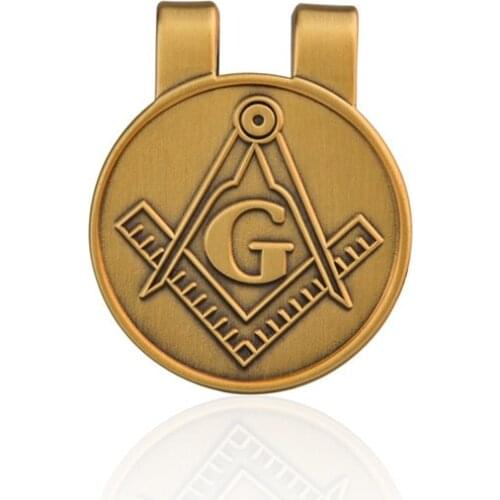 Masonic Mason Freemason Logo Money Clip Credit Card Holder Pin