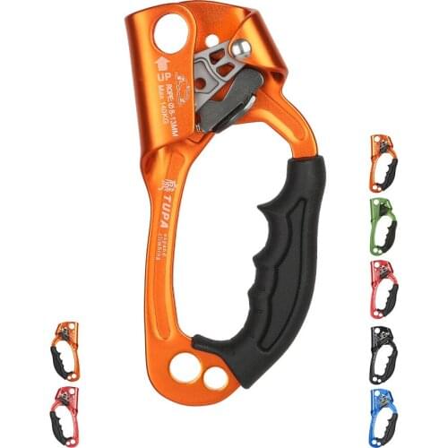 ZK30 Rock Climbing SRT Professional Hand Ascender Device Mountaineer Handle Ascender Left Hand Right Hand Climbing Rope Tools