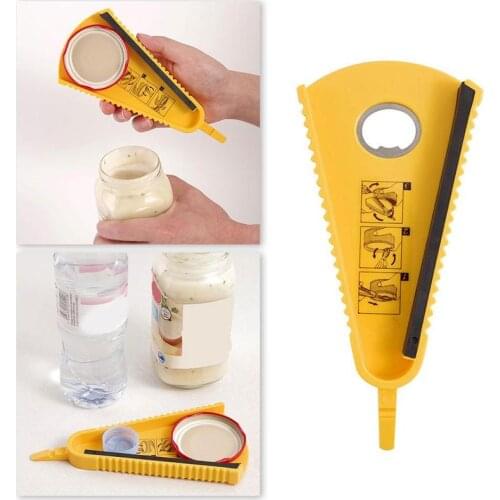 1PC Creative Multi-function Bottle Opener Jar Opener Cooking Easy Opener Lid Quick Grip Twist Everyday Opening Off Use Bottle