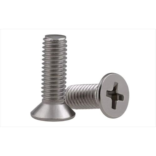 304 stainless steel flat head screws M6 M8 M10 screws KM screws phillips screws