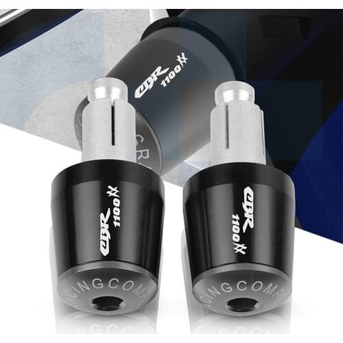 7/8" 22mm Motorcycle Handlebar Grips End Handle Bar Cap End Plug For HONDA CBR1100XX CBR 1100 XX CBR1100 XX BLACKBIRD 1996-2007