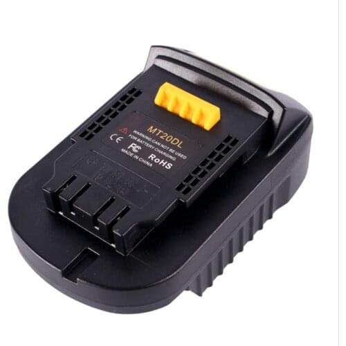 Mt20Dl Battery Adapter For Makita 18V Bl1830 Bl1860 Bl1815 Li-Ion Battery For Dewalt 18V 20V Dcb200 Li-Ion Battery Wall Light