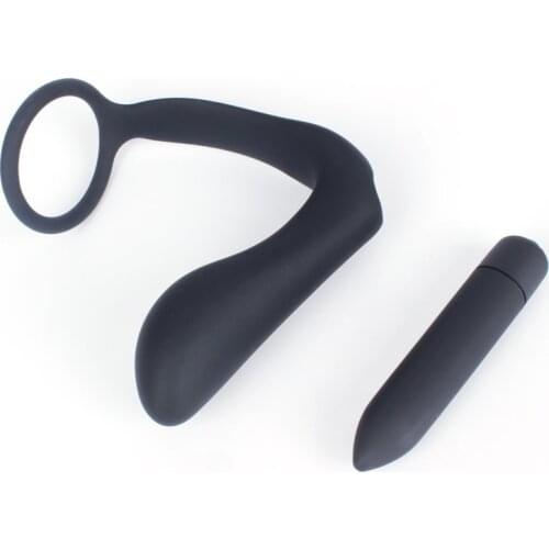 Anal Dildo Vibrator Prostate Massager Buttplug Clitoris Vibrating Delay Ejaculation Penis Ring G Spot Stimulator Adult Sex Toys