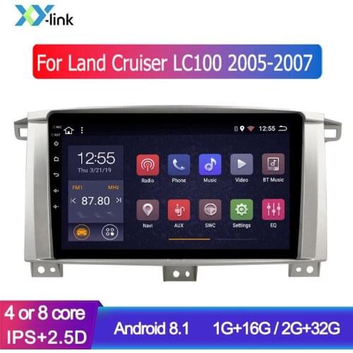 10 inch android Car multimedia player gps navigation system for Toyota Land cruiser 100 GX LC 100 audio accessories stereo 1 din