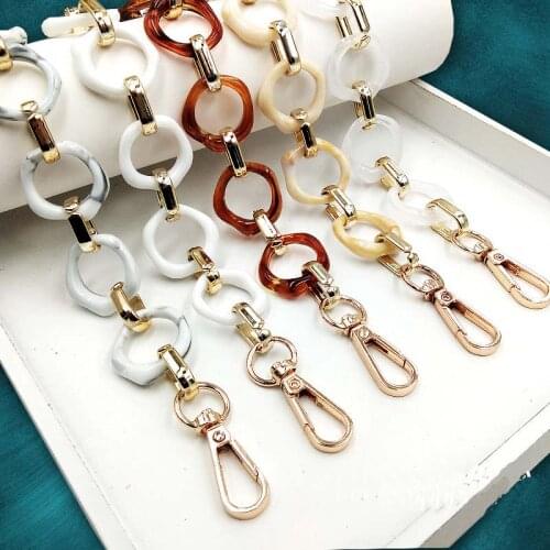 50pcs/lot Acrylic Chains Loops Links DIY Accessories for Jewelry Making Handmade Parts Hairpin Ring Earring