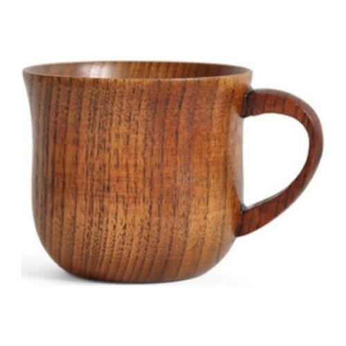 Natural Wood Cup Primitive Handmade Spruce Wooden Cup Breakfast Beer Milk Drinkware Green Tea Cup Water Coffee Mug #5