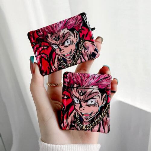 Jujutsu Kaisen Shell Case For Apple Airpods 1 2 3 Case For Airpods Pro Case Bag Bluetooth Earphone Accessories Headphone Box