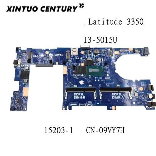 CN-09VY7H 09VY7H 9VY7H For Dell Inspiron 3340 3350 Laptop Motherboard With I3-5015U CPU DDR3L 100% working