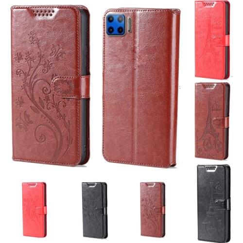 For Motorola One 5G butterfly flower Tower Flip Leather Wallet Phone Case For Motorola Moto G 5G Plus Phone cover card slot