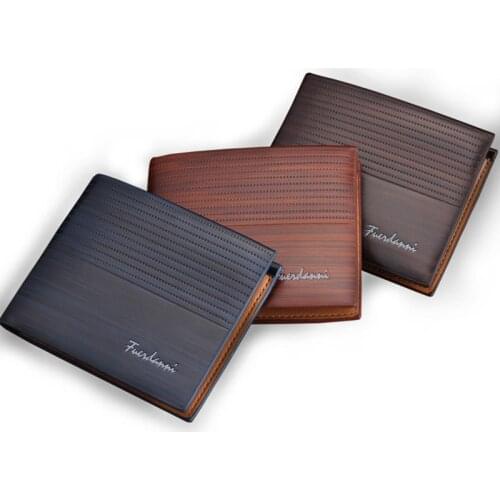 Men Short Wallet Multi-card Position Europe United States Wallet Men PU Leather Money Bag Credit Card Holders Male Purse Wallets