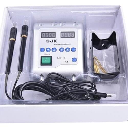 Dental Lab Electric Waxer Carving knife Machine Double Pen and 6 Wax Tips Pot dental lab equipment