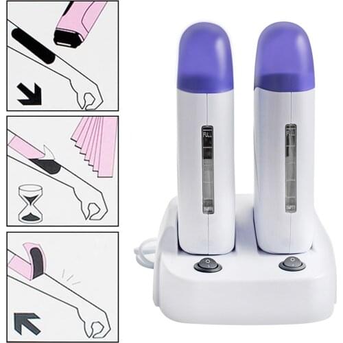 40W Women Epilators Double Depilatory Wax Heater Melt Depilation Hair Removal Machine Dehairing Wax Machine Wax Heater