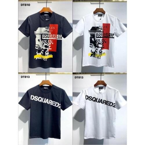 Classic 2021 FW Dsquared2 Box Logo T-Shirt Streetwear WOMEN / MEN Fashion Cotton Casual Short sleeve Round neck T shirt