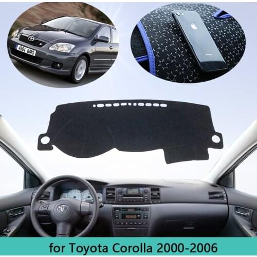 For Toyota Corolla E120 E130 2000 2001 2002 2003 2004 2005 2006 Mat Dashboard Cover Accessories Pad Sunshade Dashmat Carpet Rug