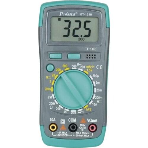 MT-1210 digital multimeter with backlight economic function