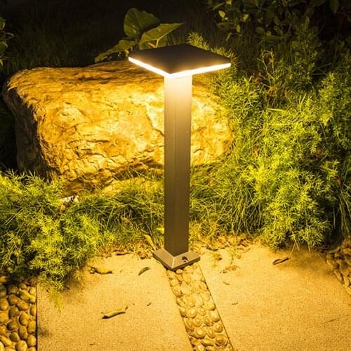 Outdoor Garden Lawn Lamp Balcony Yard Pathway Park Villa Post Pillar Lamps Aluminum Courtyard Landscape Lawn Light
