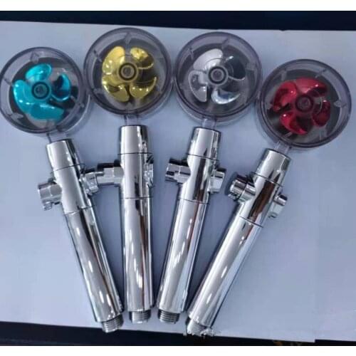 Turbofan Pressurized Filter Shower Head Household Bathroom Hand-held Single Head Water Saving Spray Shower Head 360 Rotation