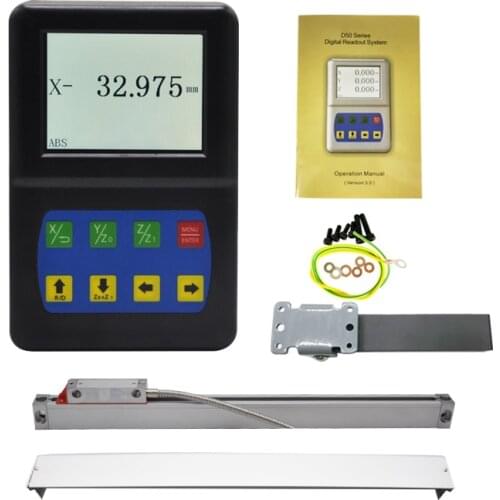 Cheaper Digital Readout 1 axis DRO linear scale 520-1020mm 5um Linear encoder ruler for MINI Lathes Hobby Lathe milling Drilling