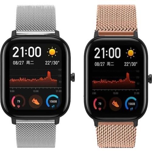 For Amazfit GTR 47MM Strap For Huami Amazfit Bip Lite/Stratos 3 2/Pace/GTS Watch Band For Huawei GT 2 Watchband Stripe