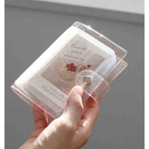 Cute Mini Holds 36 Photos Instax Album Jelly Color Photo Album for Mini Fuji Instax & Name Card 7s 8 25 50s Mini Photo Album