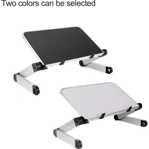 Foldable Adjustable Aluminium Laptop Stand Standing Desk Computer Table Tray Non-slip-Lap pc Notebook Holder For Macbook Pro Air