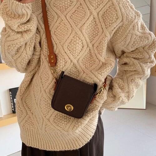 Bags For Women 2020 New Mini Shoulder Bag Fashion Handbags Phone Purse Vintage Pu Leather Women Small Square Crossbody Bags