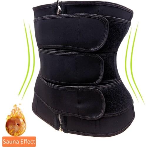 Waist Trainer Reducing Shapers Neoprene Workout Waist Cincher Slimming Trimmer Sweat Sauna Shapewear 9 Steel bones Corset Belt