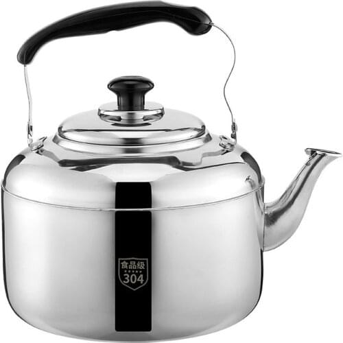 304 Stainless Steel High Quality Tea pot Coffee Cold Sound Water Pot Kettle large capacity Home Kitchen Tea Water burning Tool